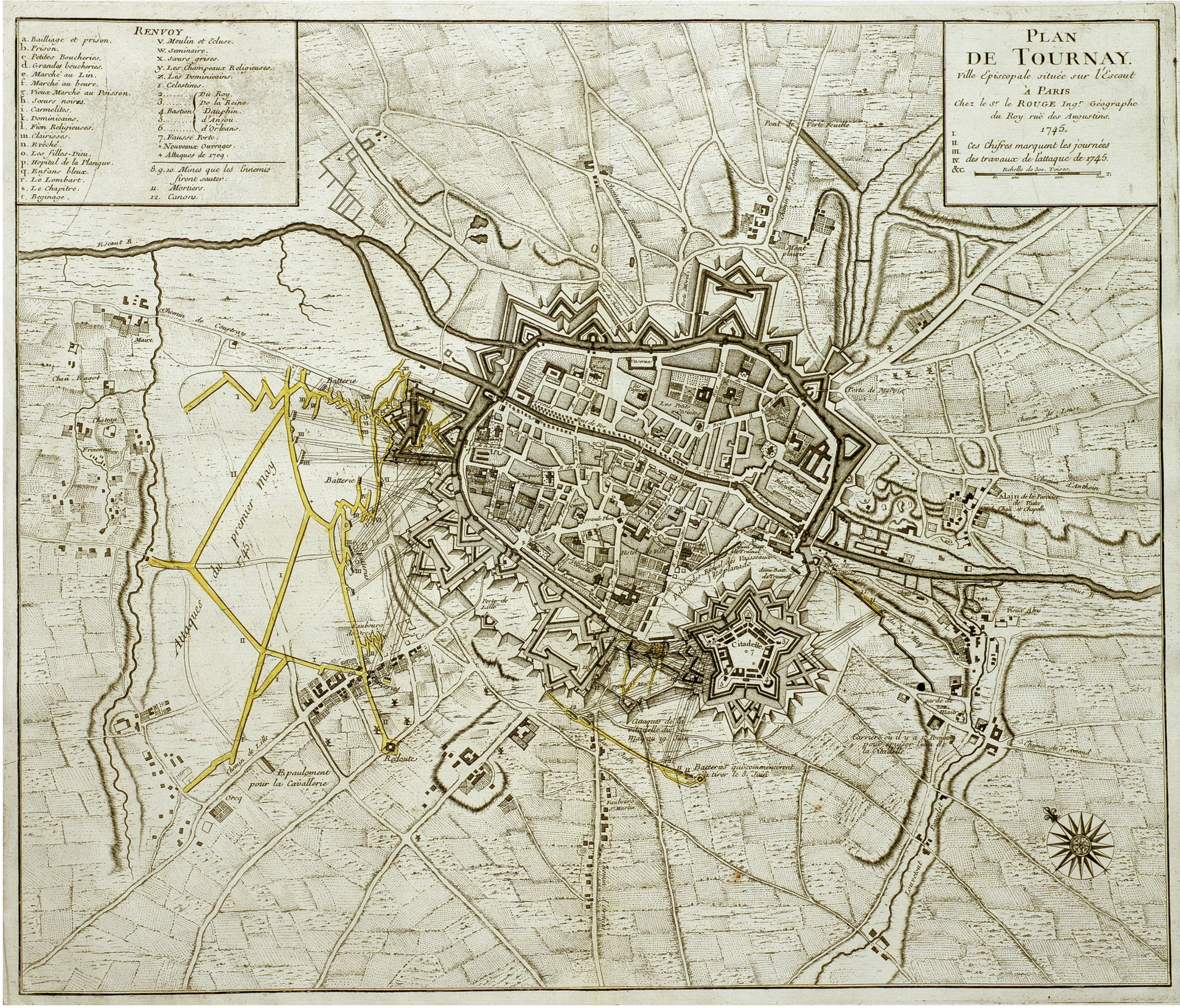 plan tournai 1745